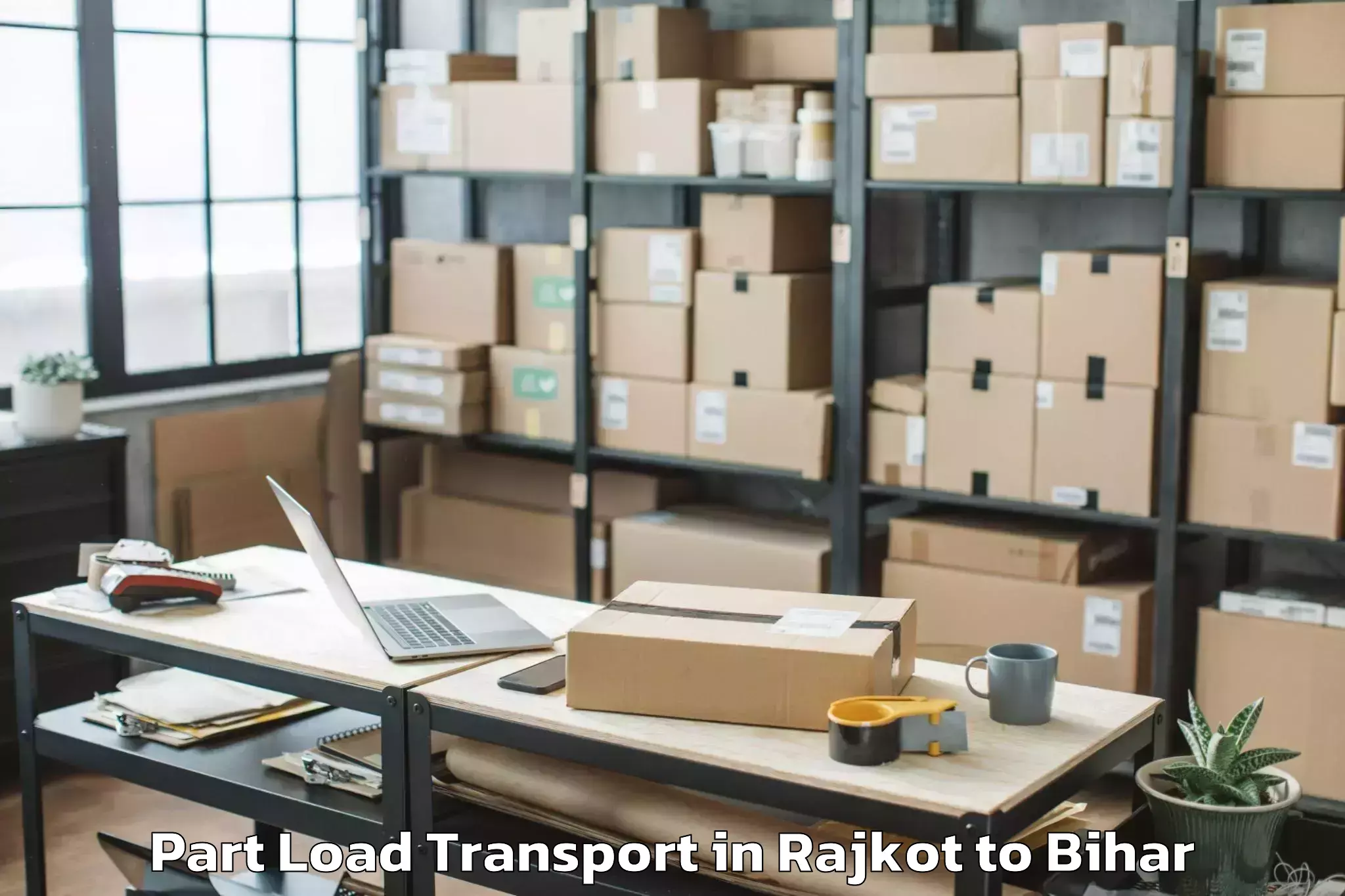 Book Your Rajkot to Marhaura Part Load Transport Today